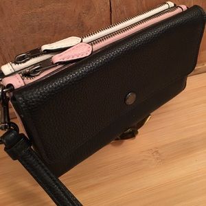 NWT Coach Double Zip Wristlet Wallet phone holder